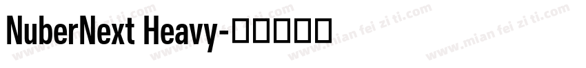 NuberNext Heavy字体转换